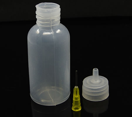 1x Plastic lijm flesje