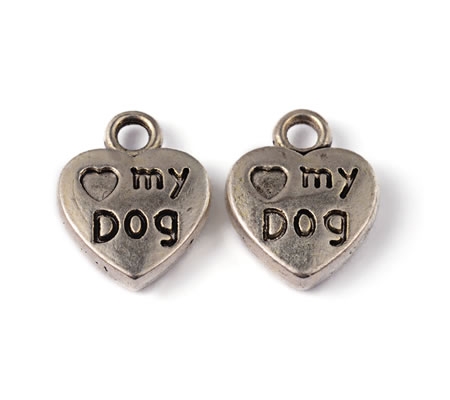 1x Bedel -Love my Dog- Hartje