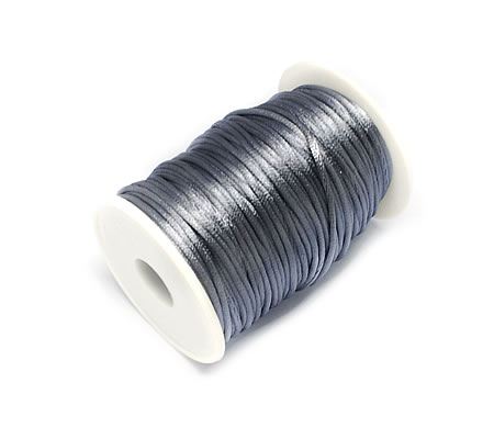 1 Meter soepel vallend koord Donker Grijs