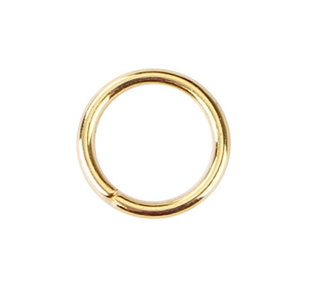 50x Open ring Goudkleurig 9 mm