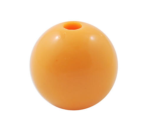 50x Glanzende Acryl kraal Licht Oranje