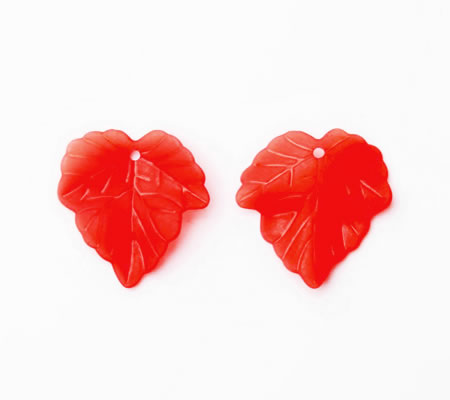 25x Frosted Blaadjes Rood