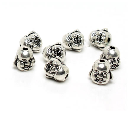 1x Kraal Boedha Donker Zilver