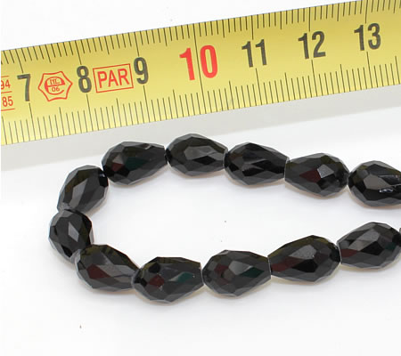 10 stuks Facet Pegeltje Zwart