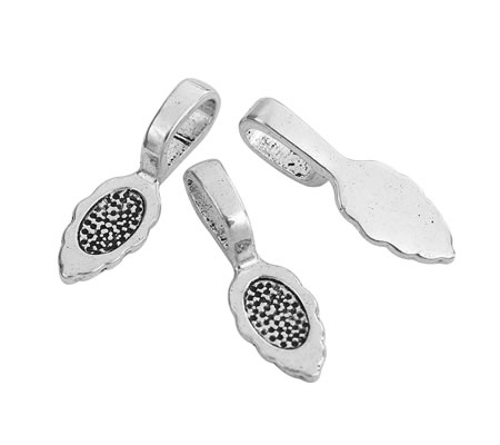 Hanger met Plakvlak Donker Zilver 26 mm