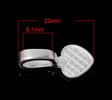 1x Hanger met Plakvlak Licht Zilver