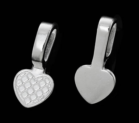 1x Hanger met Plakvlak Licht Zilver