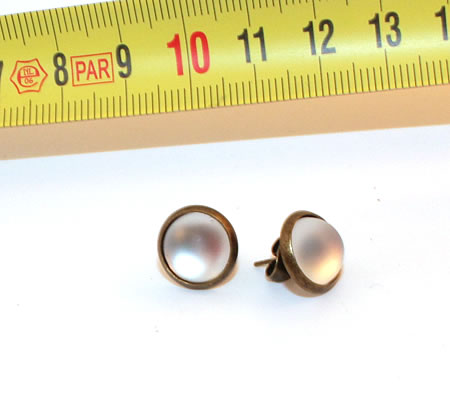 1 Paar oorbelletjes Brons Polaris Acryl