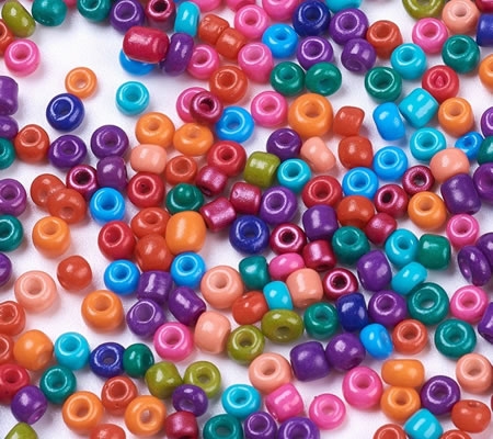 10 gram Rocailles baking painted mix 4mm