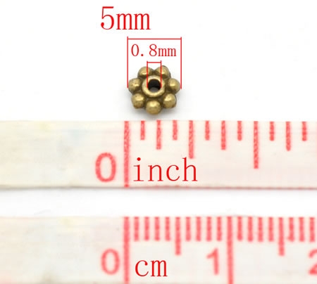 50 stuks spacerkraaltje Brons