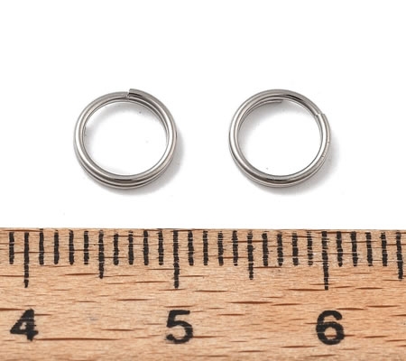 RVS split ring 7 mm