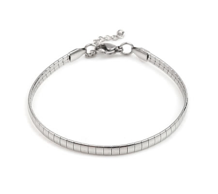 1x Armbandje RVS 18.5 cm