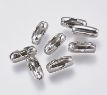 1x Ballchain connectors RVS