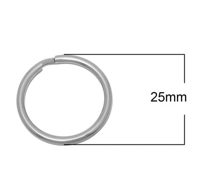 Splitring / Sleutelring RVS