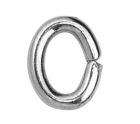 50x roestvrijstalen (304) open ring Ovaal