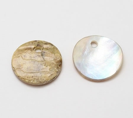 50 schelp bedelkralen naturel