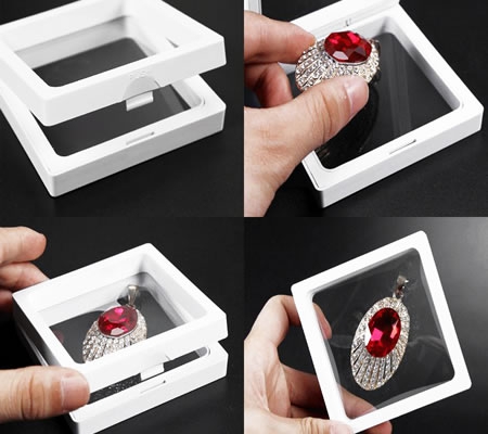 1x Kleine Sieraden display wit