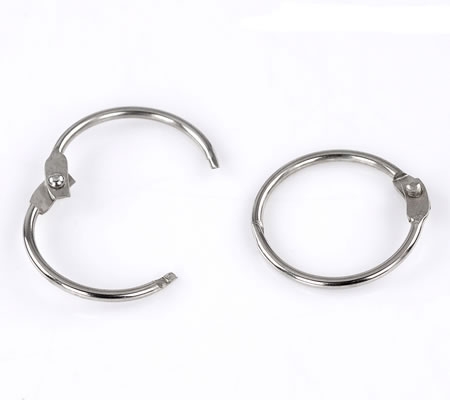 Scharnier - Sleutelhanger donker zilver 29 mm