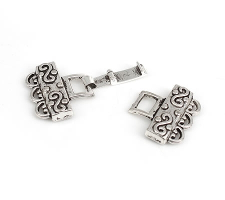 1x 3-rijenslot Donker zilver 46 mm