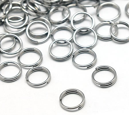 50x Splitring RVS 5 mm