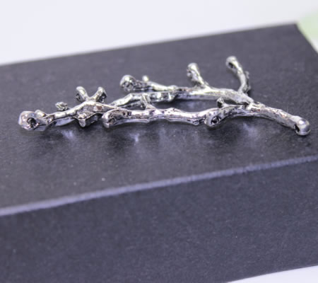 1x Bedel Tak Donker Zilver