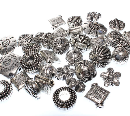 50 Gram Mix (30/35 Stuks) Tibetstyle Kralen