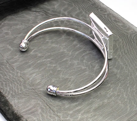 Armband- lichtzilverkleurig Tijgerprint