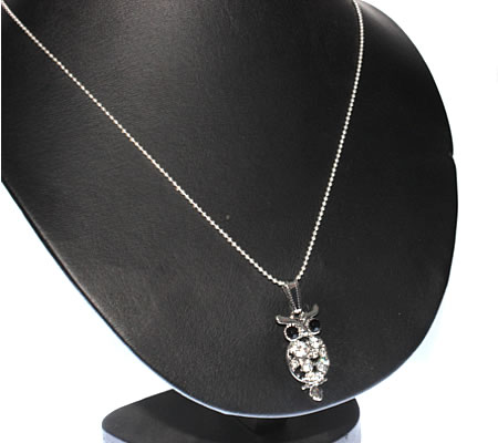 Ketting met strassbedel Uiltje