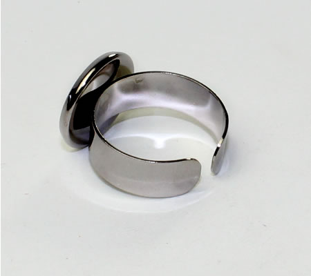 Ring Cabochonhouder Donker Grijs