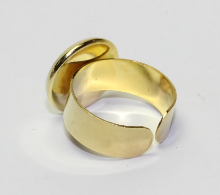Ring Cabochonhouder goudkleurig