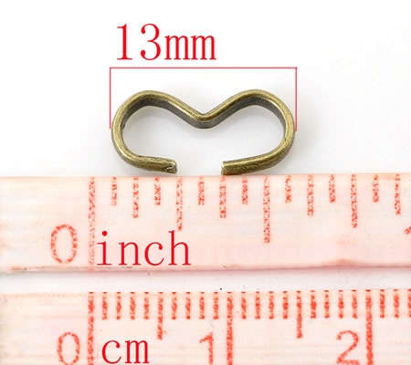 10x Brons Brons W-Connector