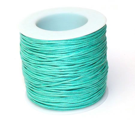 1 Meter Wax Koord Katoen Turquoise